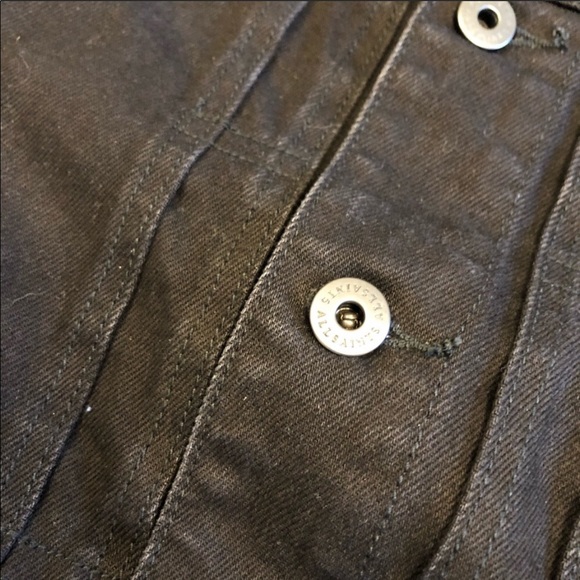 ALLSAINTS Black Denim Trucker Jacket - worn for one season - Picture 3 of 5